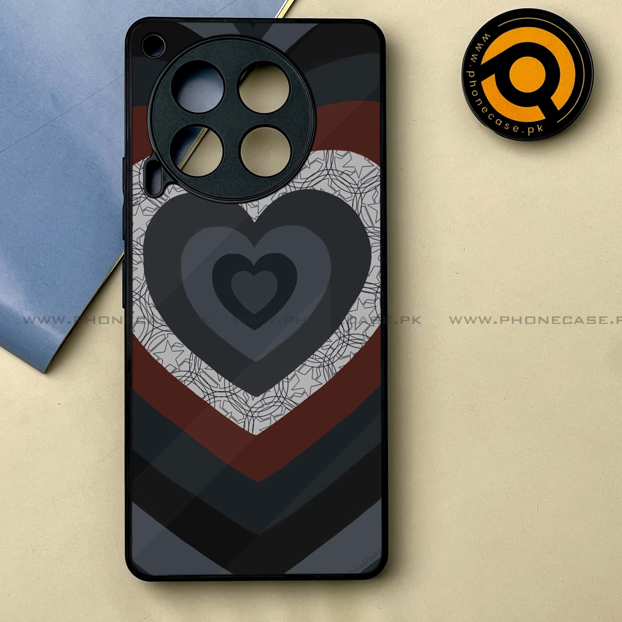 Tecno Camon 30 - Heart Beat 2.0 Series -  Premium Printed Metal soft Bumper shock Proof Case