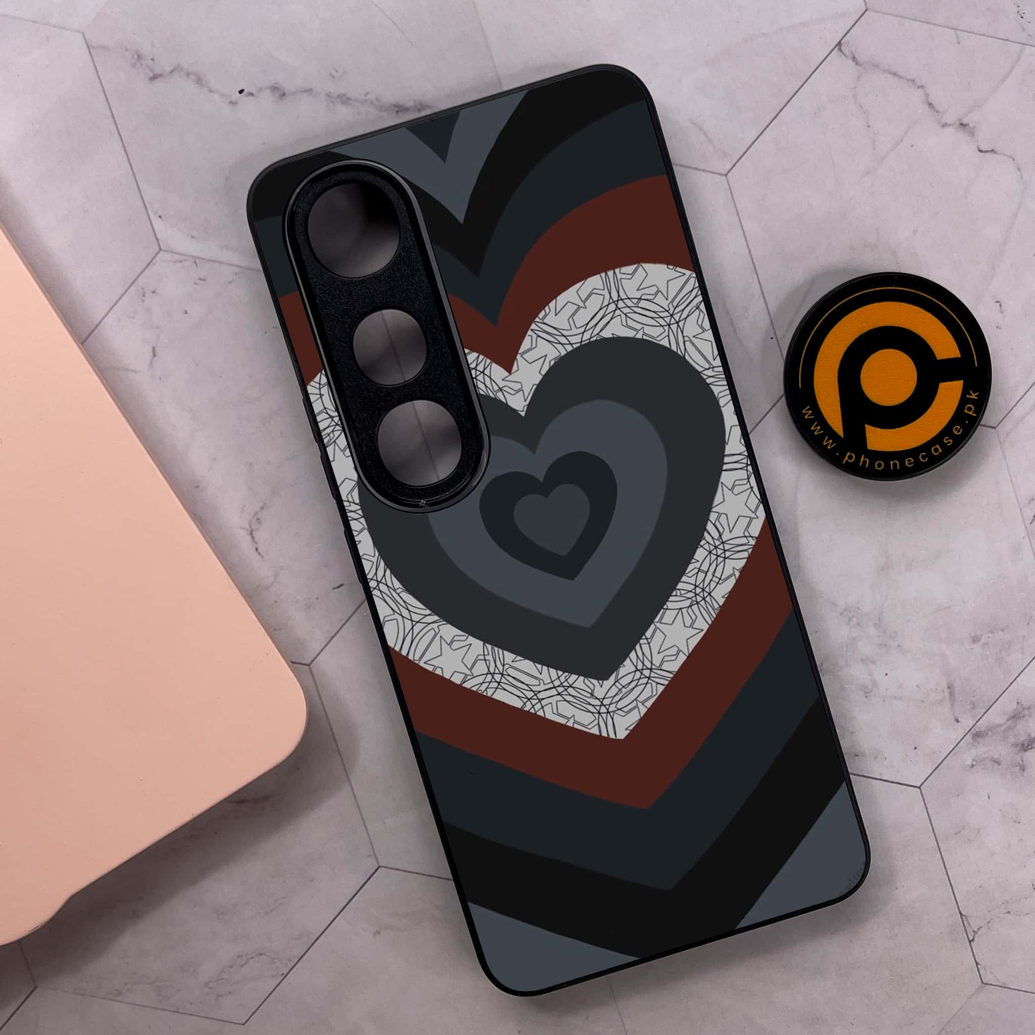 Vivo V50 Lite - Heart Beat 2.0 Series - Premium Metal Printed soft Bumper shock Proof Case