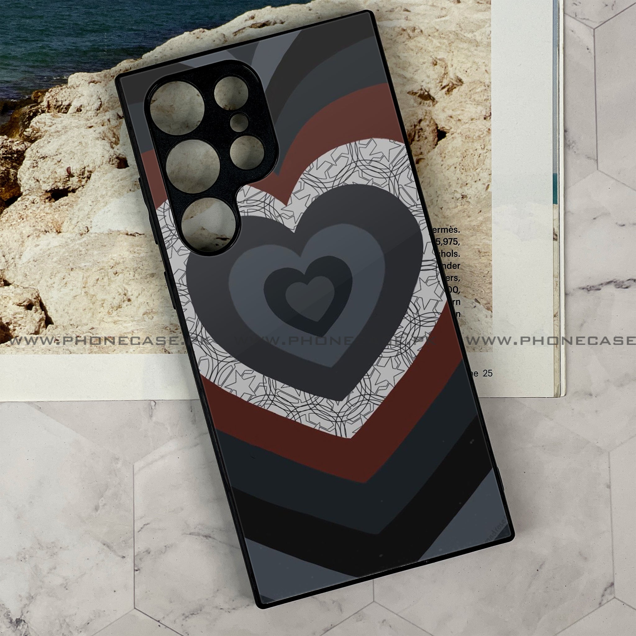 Galaxy S21 Ultra -  Heart Beat Series 2.0 - Premium Metal Printed soft Bumper shock Proof Case