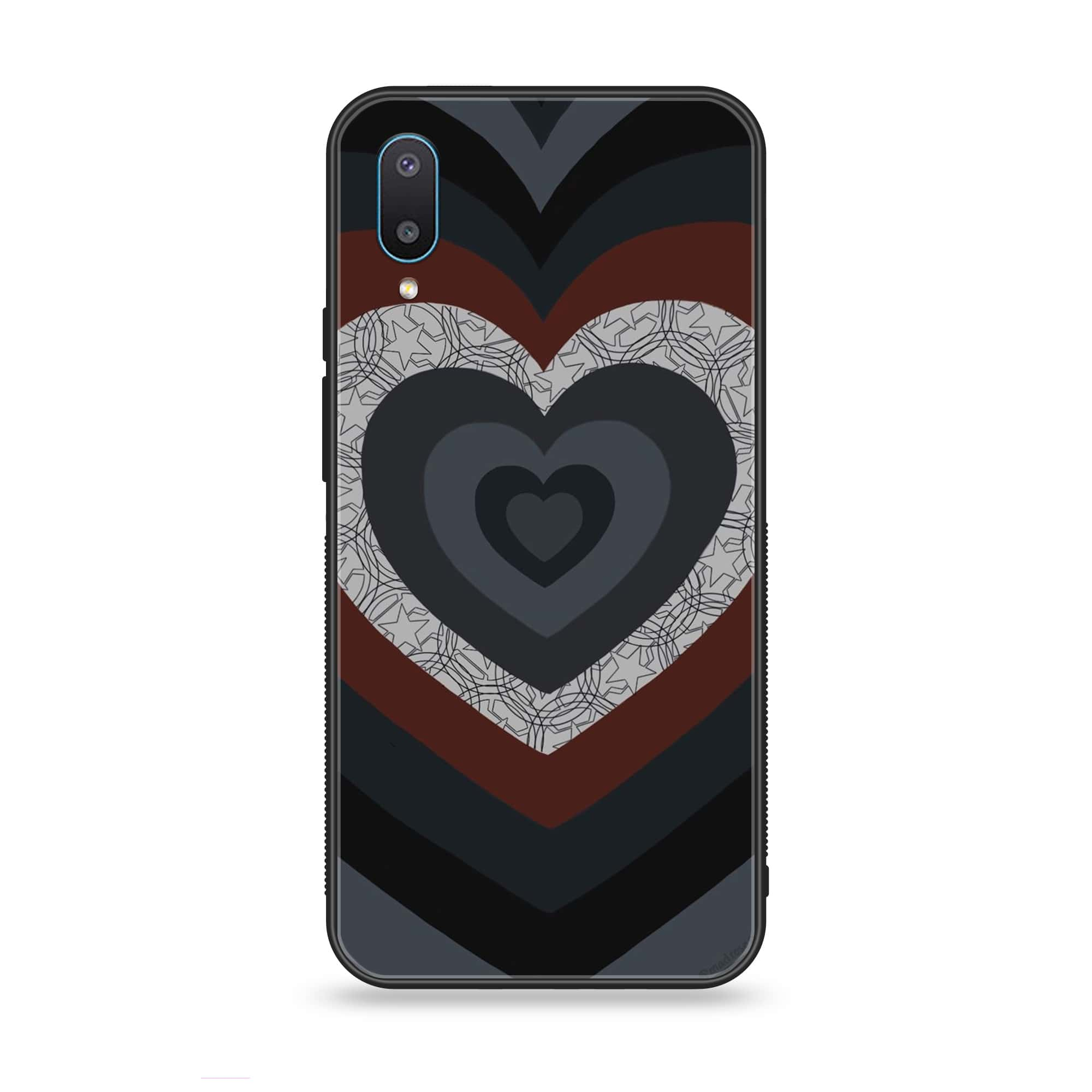 Samsung Galaxy A02 - Heart Beat 2.0 Series - Premium Printed Glass soft Bumper shock Proof Case