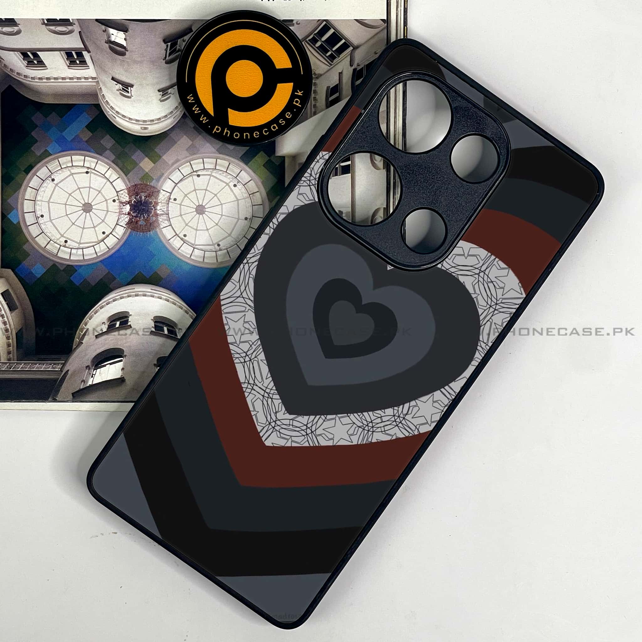 Redmi Note 13 Pro 4G - Heart Beat Series 2.0 - Premium Metal Printed soft Bumper shock Proof Case