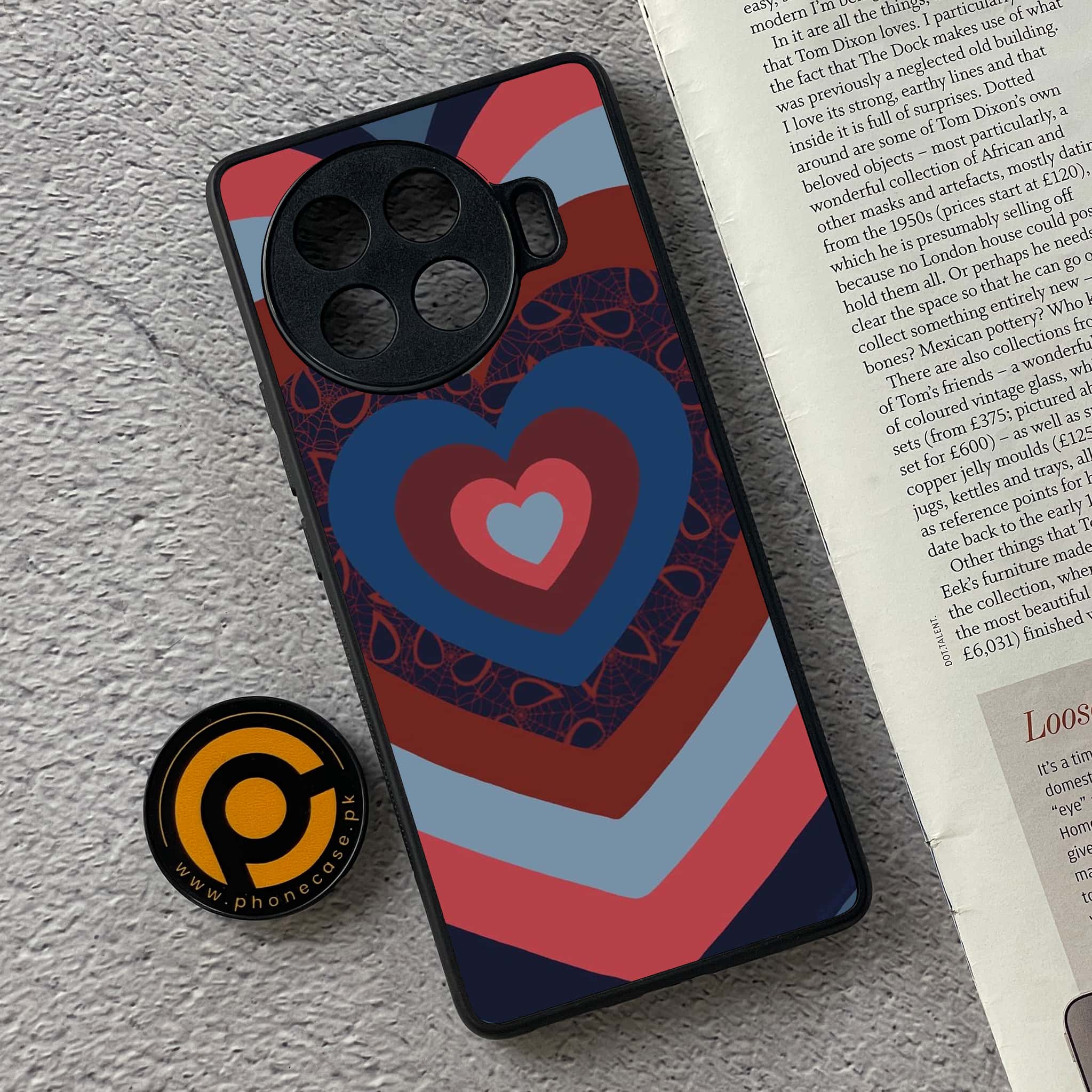 Tecno Spark 20 pro plus - Heart Beat 2.0 Series - Premium Printed Glass soft Bumper shock Proof Case