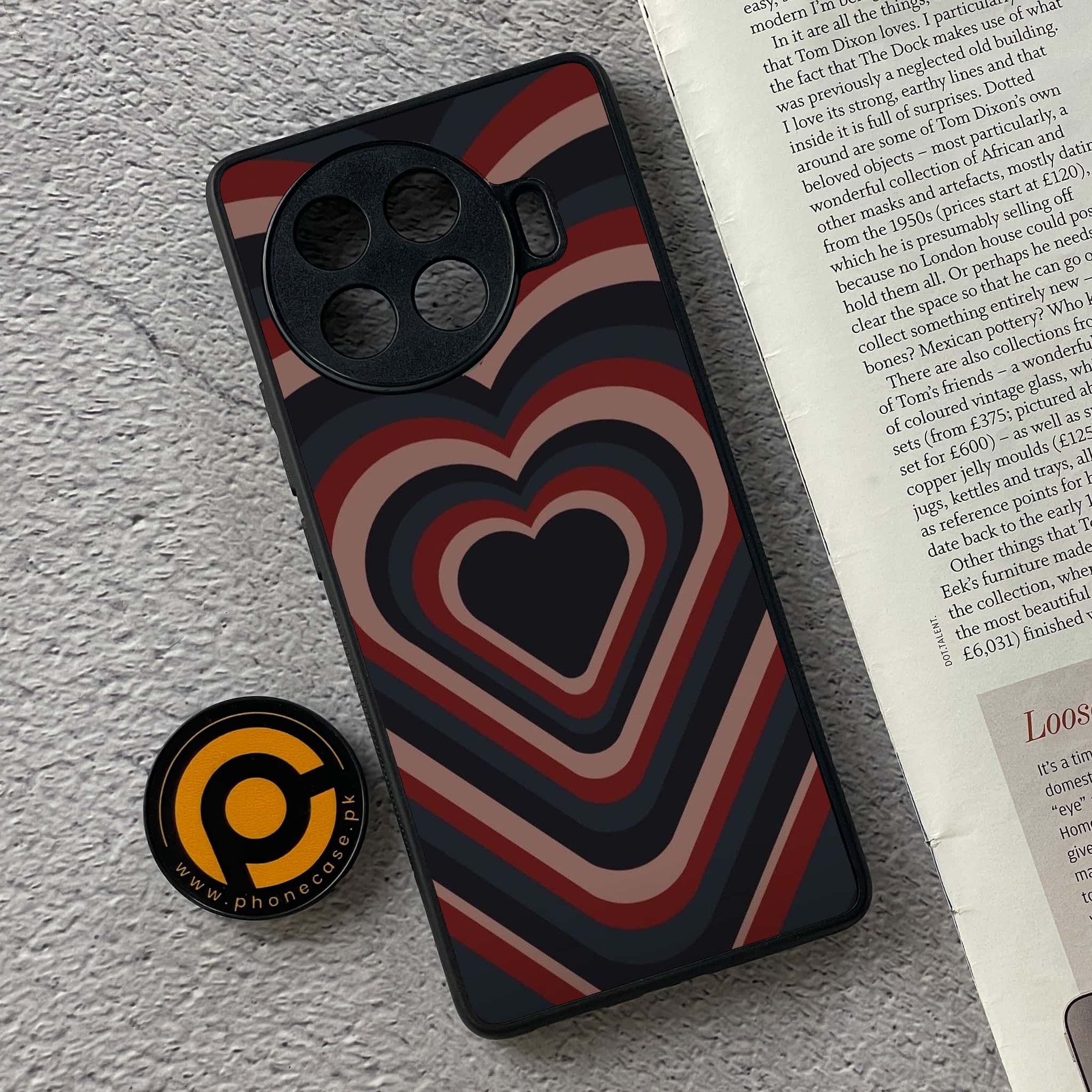 Tecno Spark 20 pro plus - Heart Beat 2.0 Series - Premium Printed Glass soft Bumper shock Proof Case