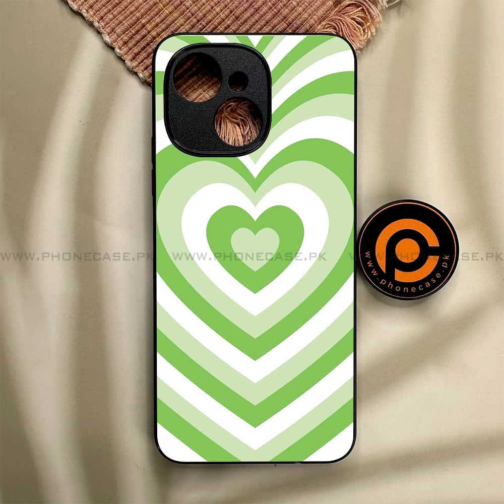 Tecno Spark 40C - Heart Beat Series - Premium Metal Printed soft Bumper shock Proof Case