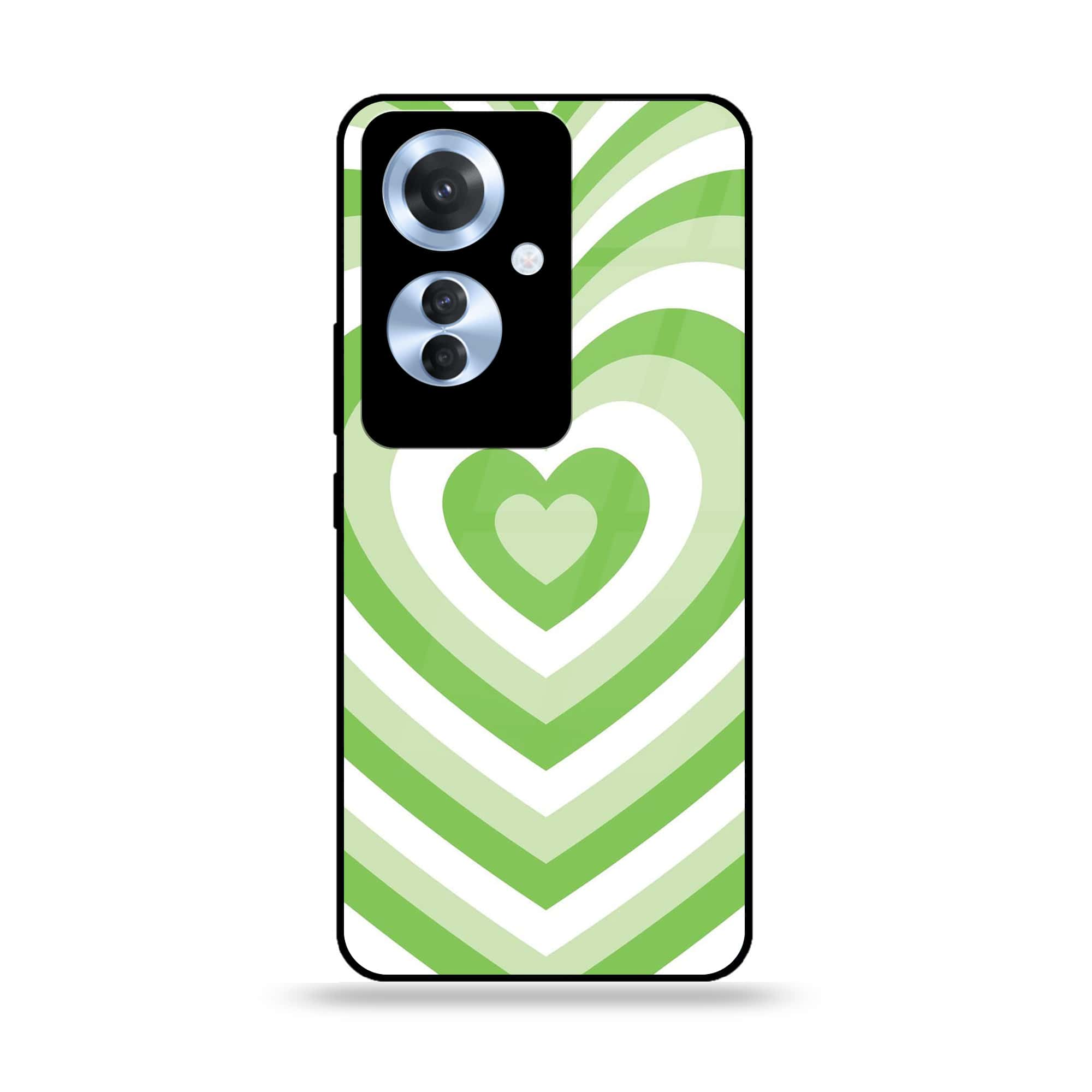 Oppo F25 Pro - Heart Beat Series - Premium Printed Glass soft Bumper shock Proof Case