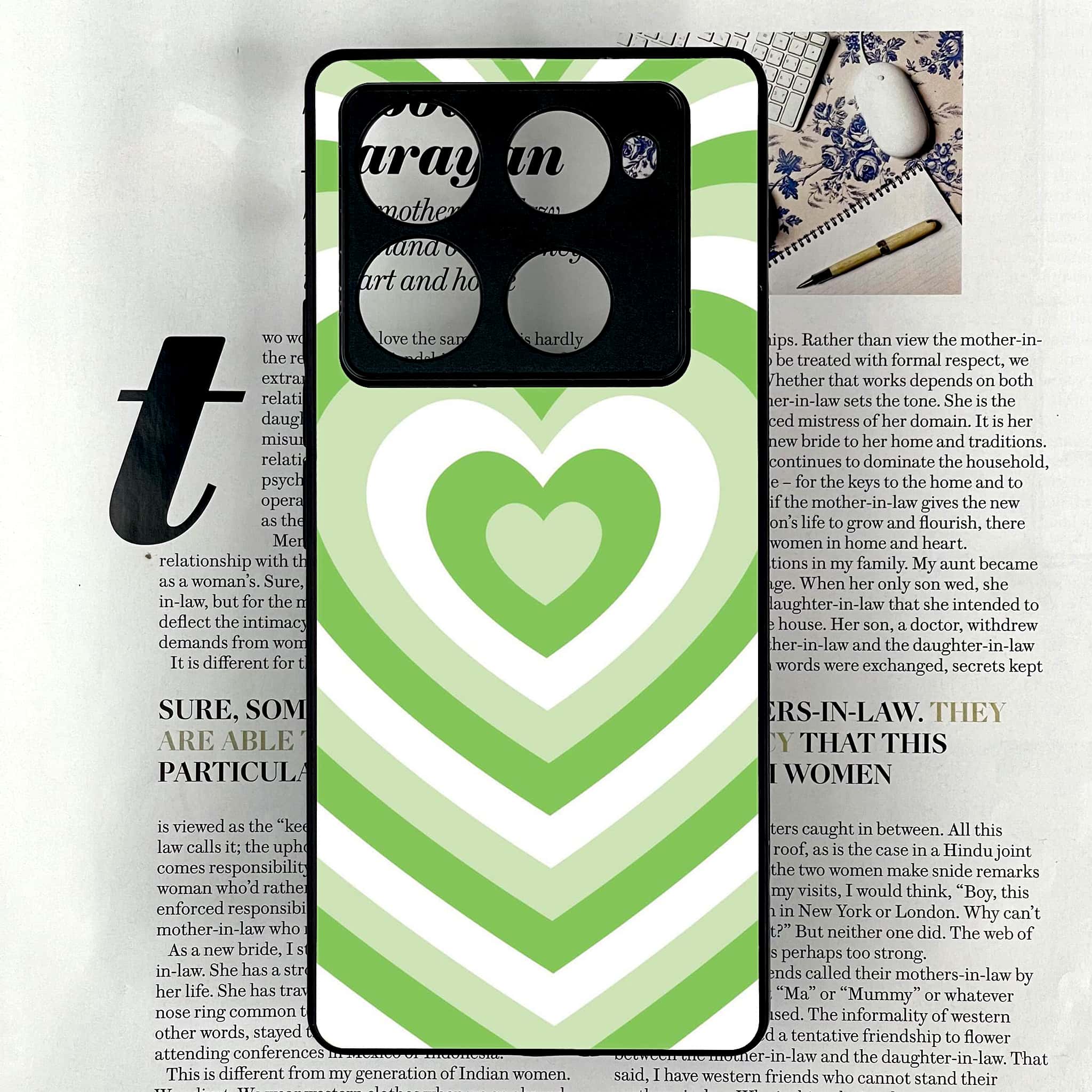 Infinix Note 40 Pro Plus - Heart Beat Series - Premium Metal Printed soft Bumper shock Proof Case