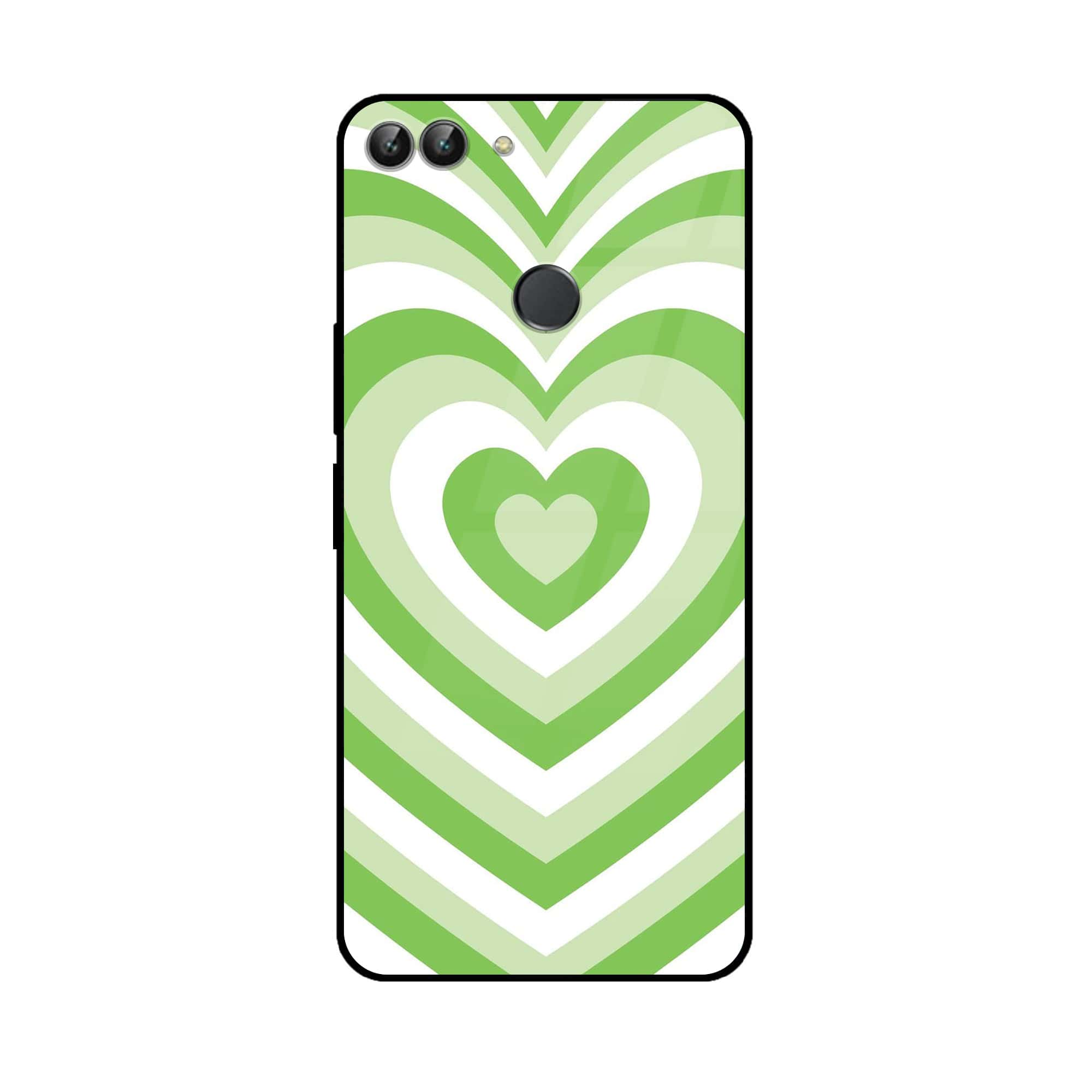 Huawei P Smart - Heart Beat Series - Premium Printed Glass soft Bumper shock Proof Case