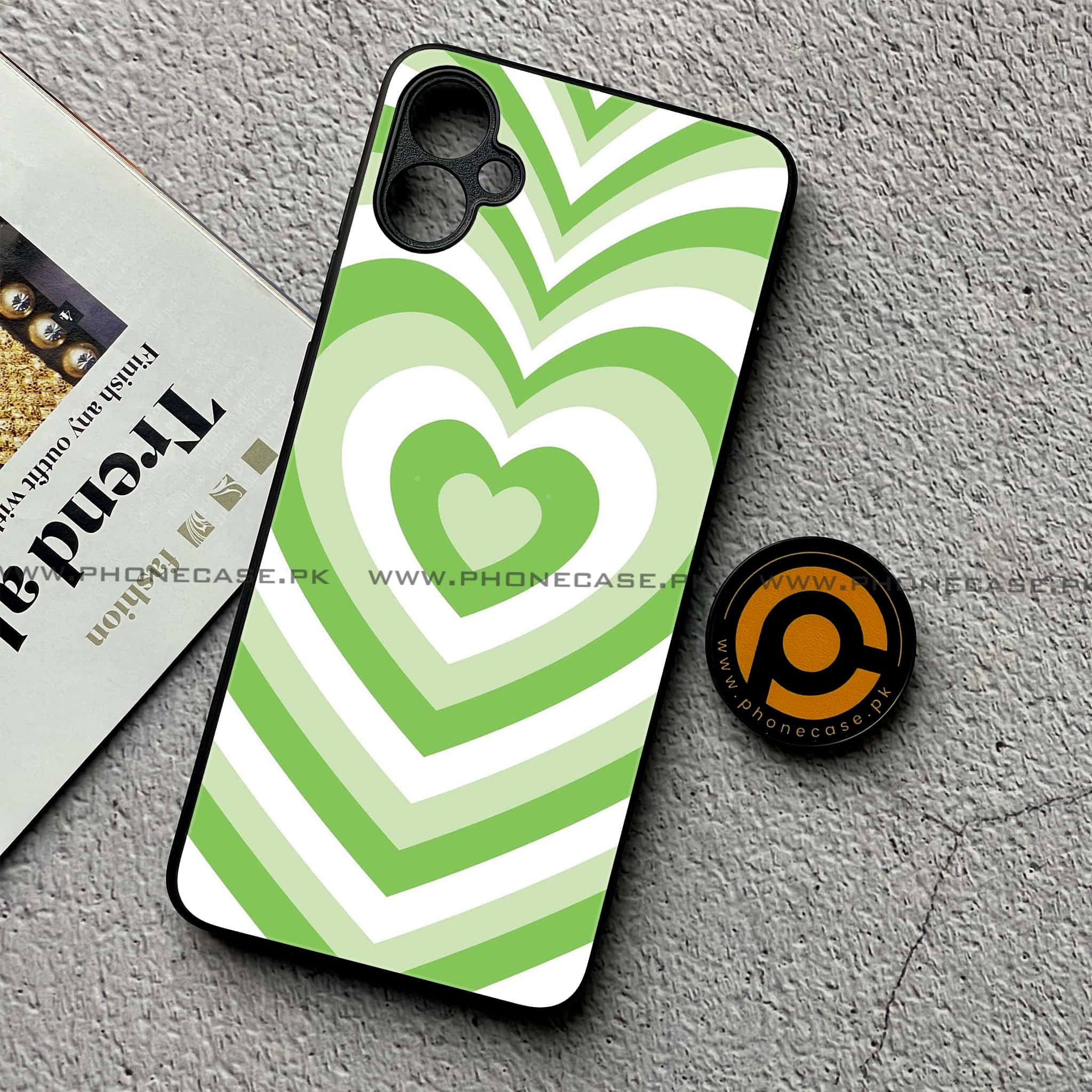 Samsung Galaxy A05 - Heart Beat Series - Premium Metal Printed soft Bumper shock Proof Case