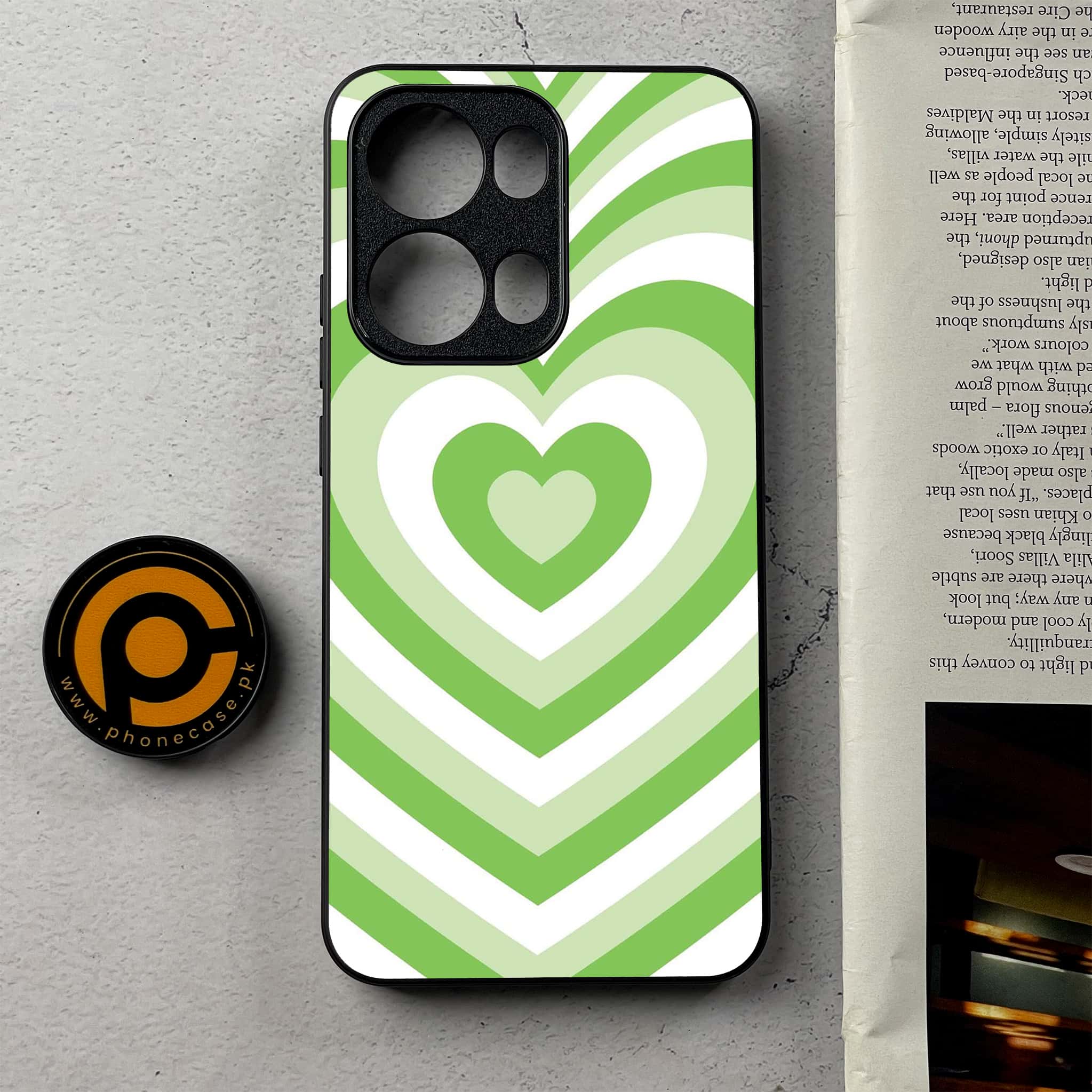 Oppo Reno 13 Pro -  Heart Beat Series - Premium Metal Printed Soft Bumper Shockproof Case