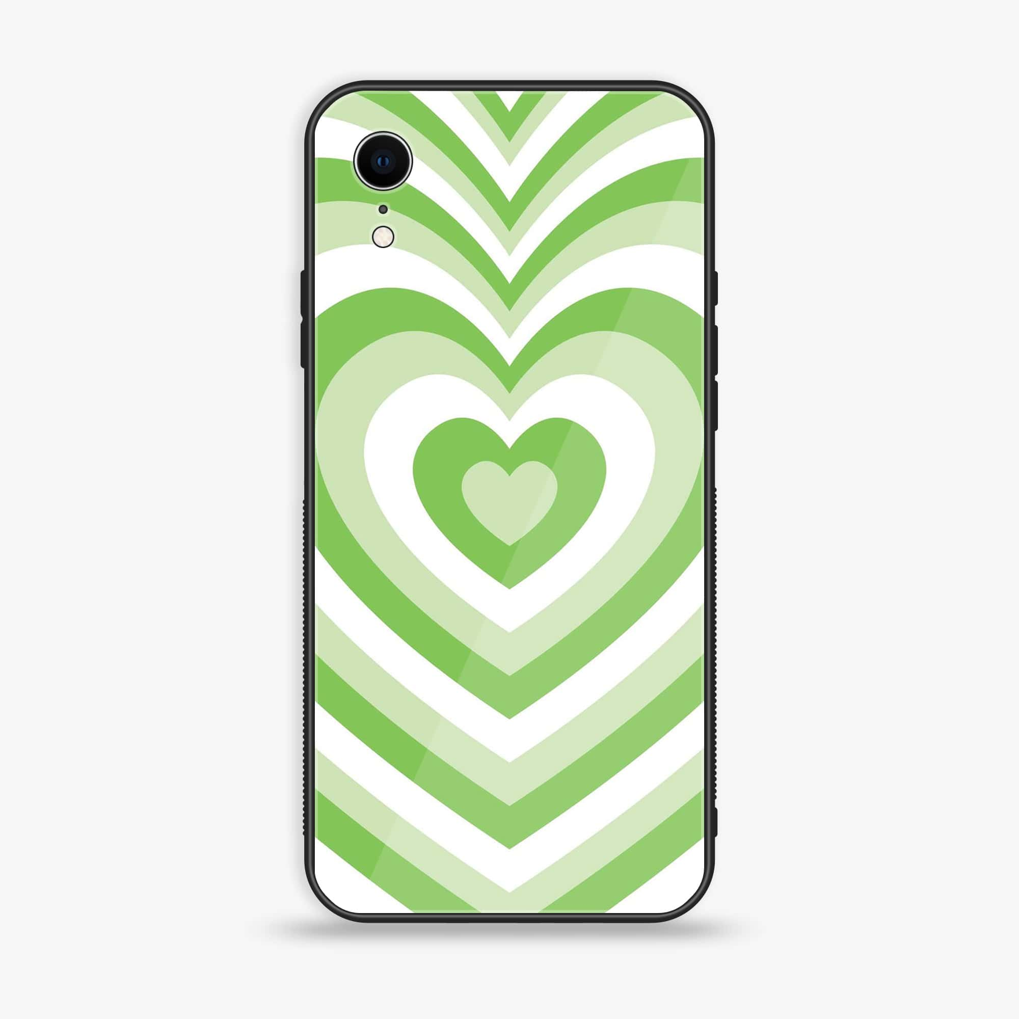 iPhone XR -Heart Beat Series - Premium Printed Glass soft Bumper shock Proof Case