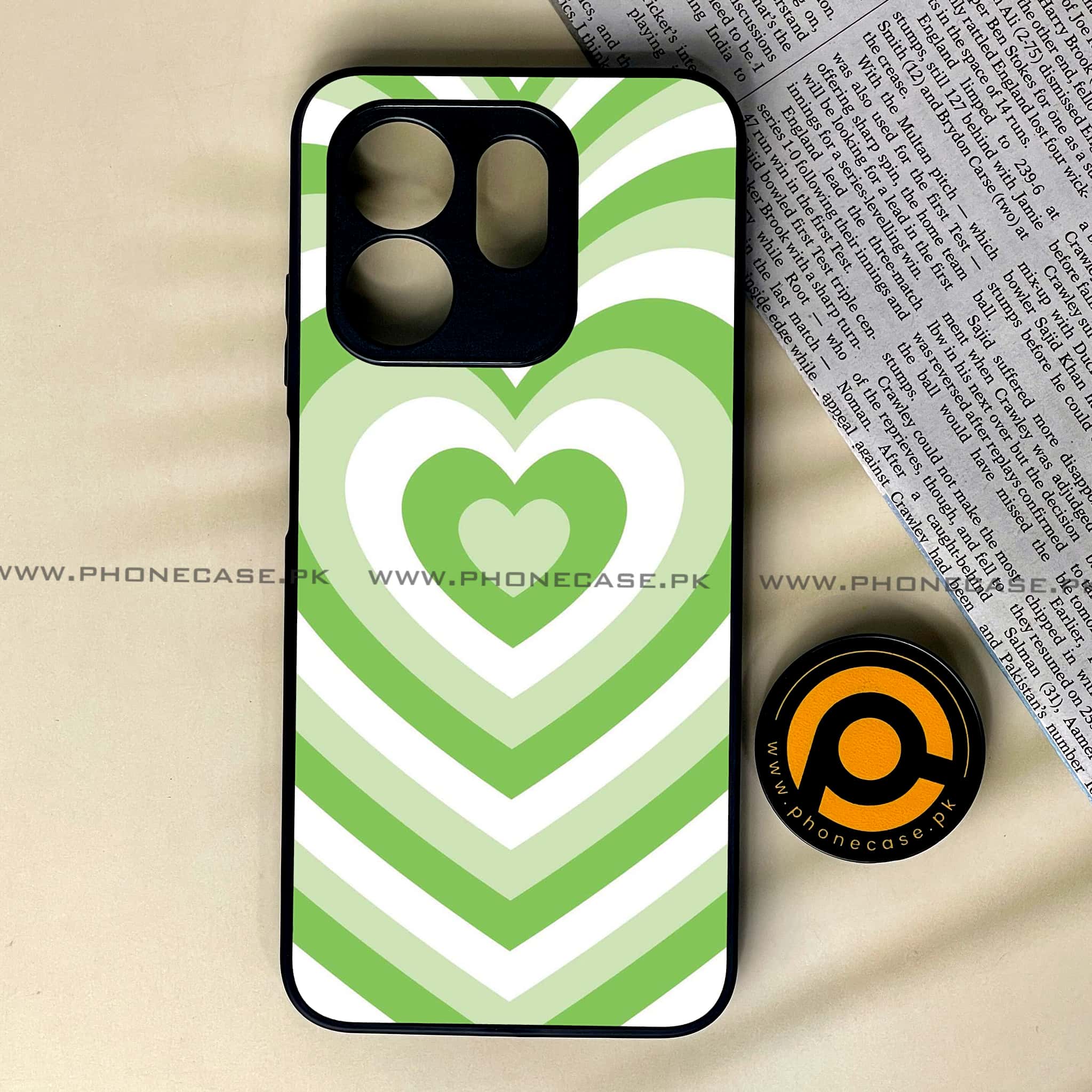 Infinix Smart 9 HD - Heart Beat Series - Premium Metal Printed soft Bumper shock Proof Case