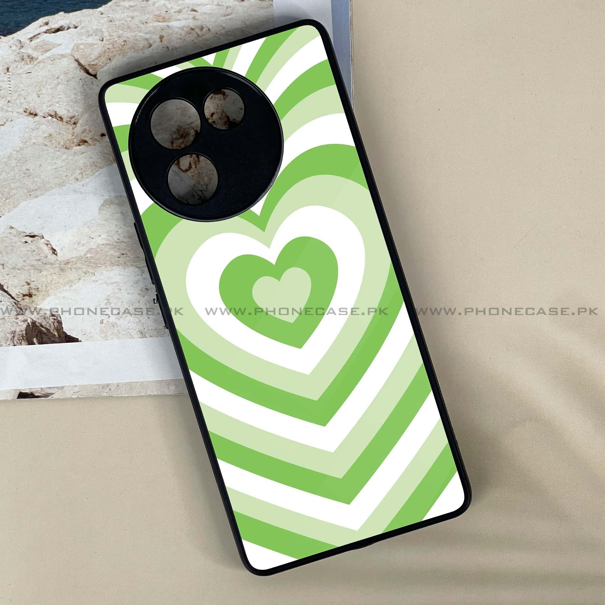 Vivo V30E - Heart Beat Series - Premium Printed Metal soft Bumper shock Proof Case