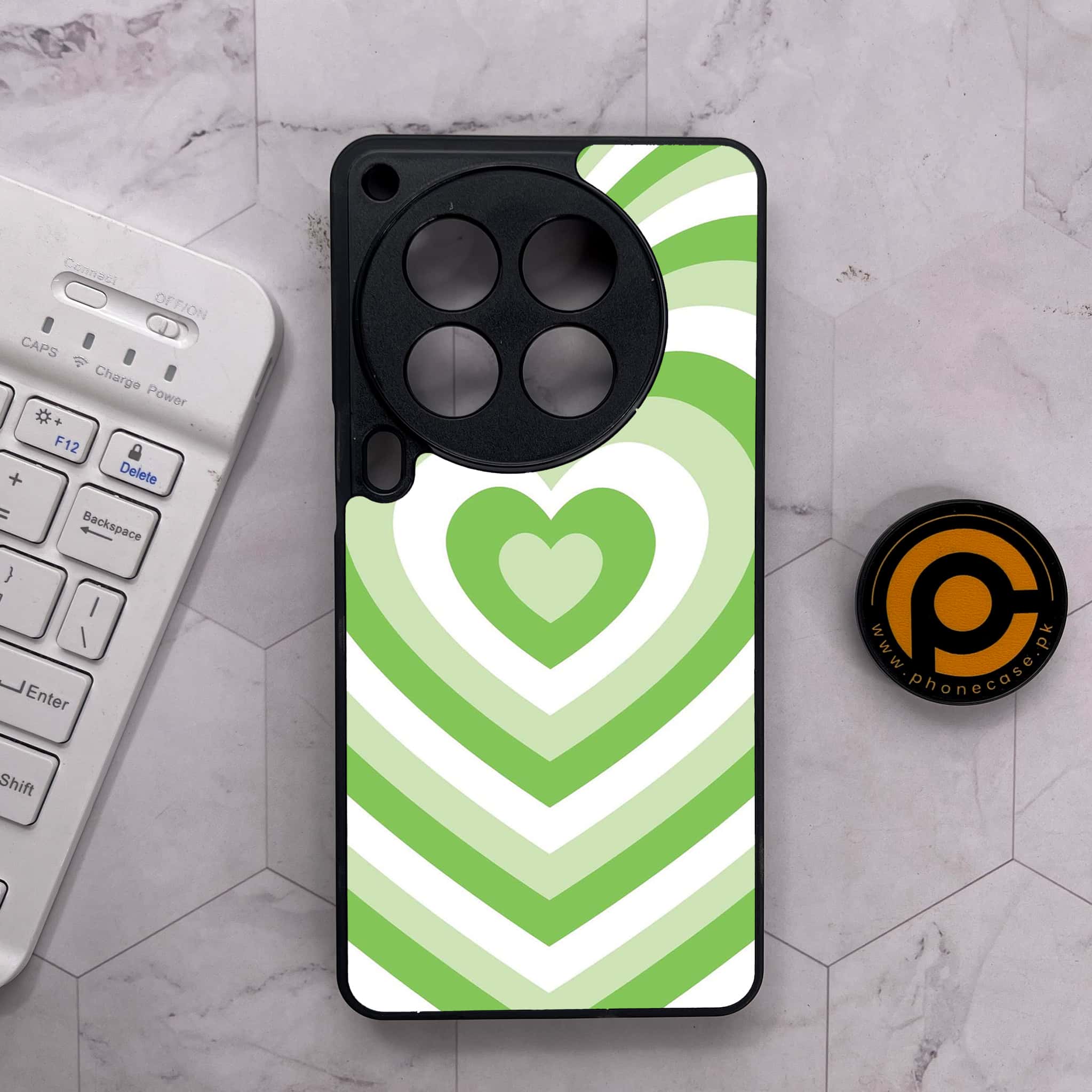 Tecno Camon 30 Premier - Heart Beat Series - Premium Metal Printed soft Bumper shock Proof Case