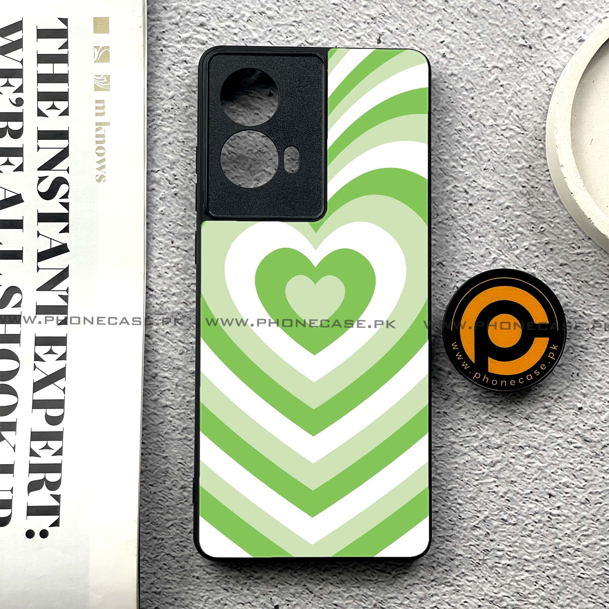 Moto G85 - Heart Beat Series - Premium Printed Glass soft Bumper shock Proof Case
