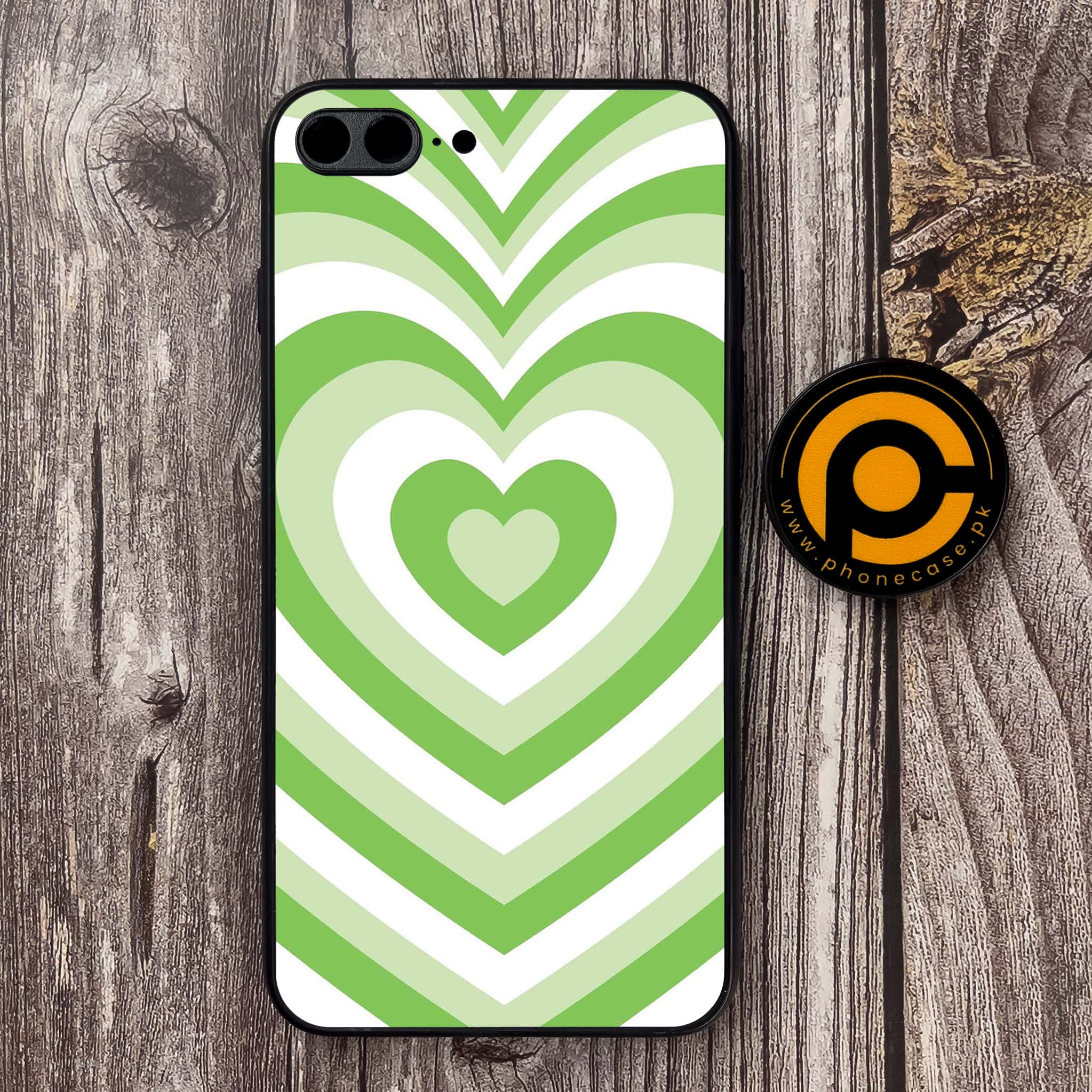 iPhone 7 Plus - Heart Beat Series - Premium Metal Printed soft Bumper shock Proof Case