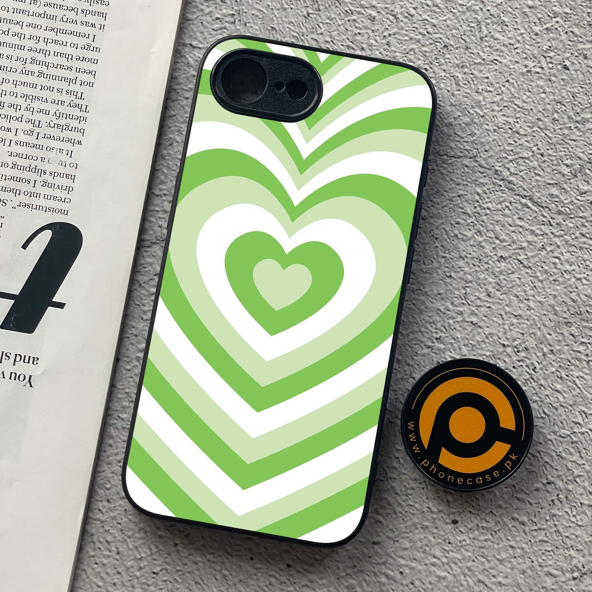 iPhone 16e - Heart Beat Series - Premium Metal  Printed soft Bumper shock Proof Case