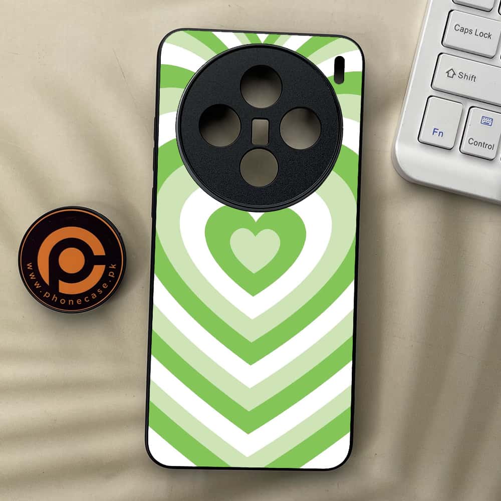 Vivo X200 - Heart Beat Series - Premium Metal  Printed soft Bumper shock Proof Case