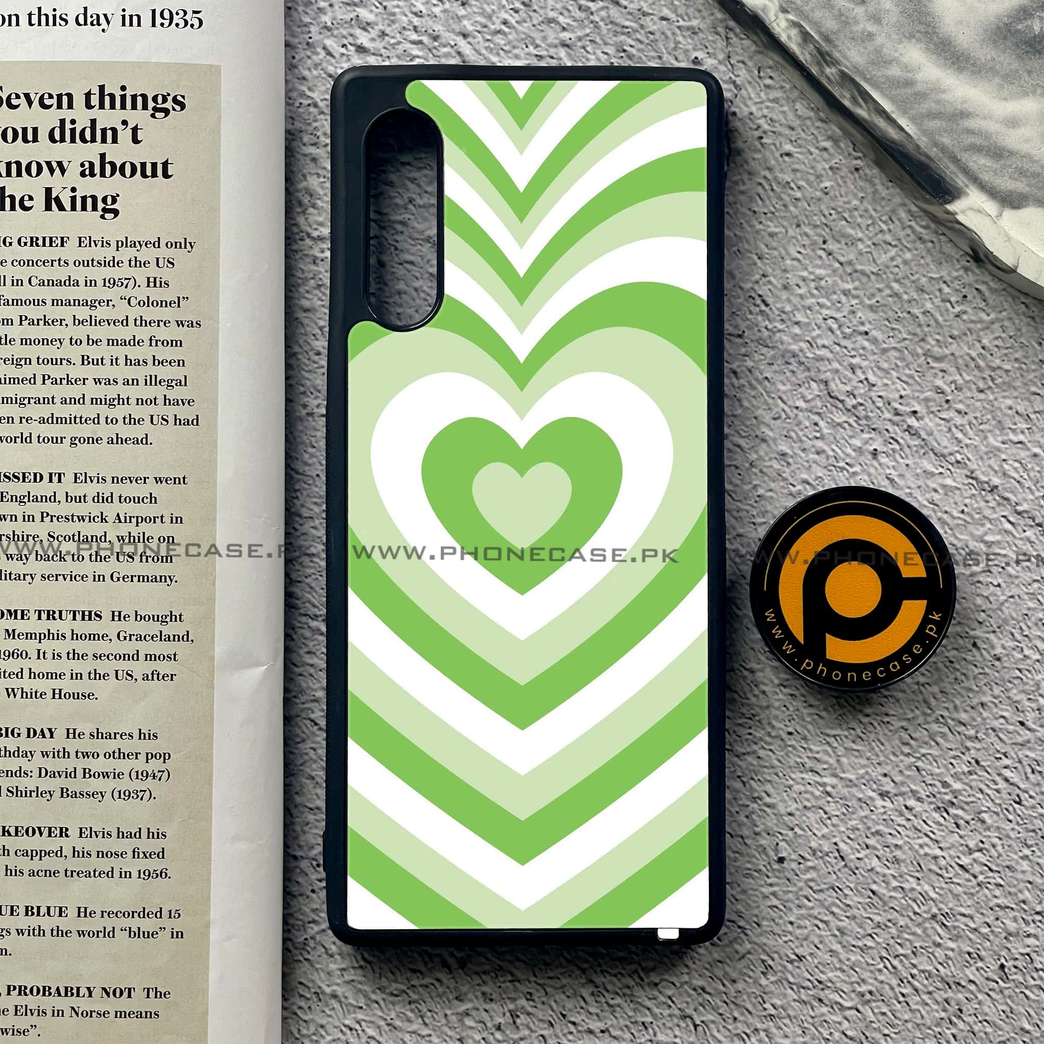 LG G9 - Heart Beat Series - Premium Metal Printed soft Bumper shock Proof Case