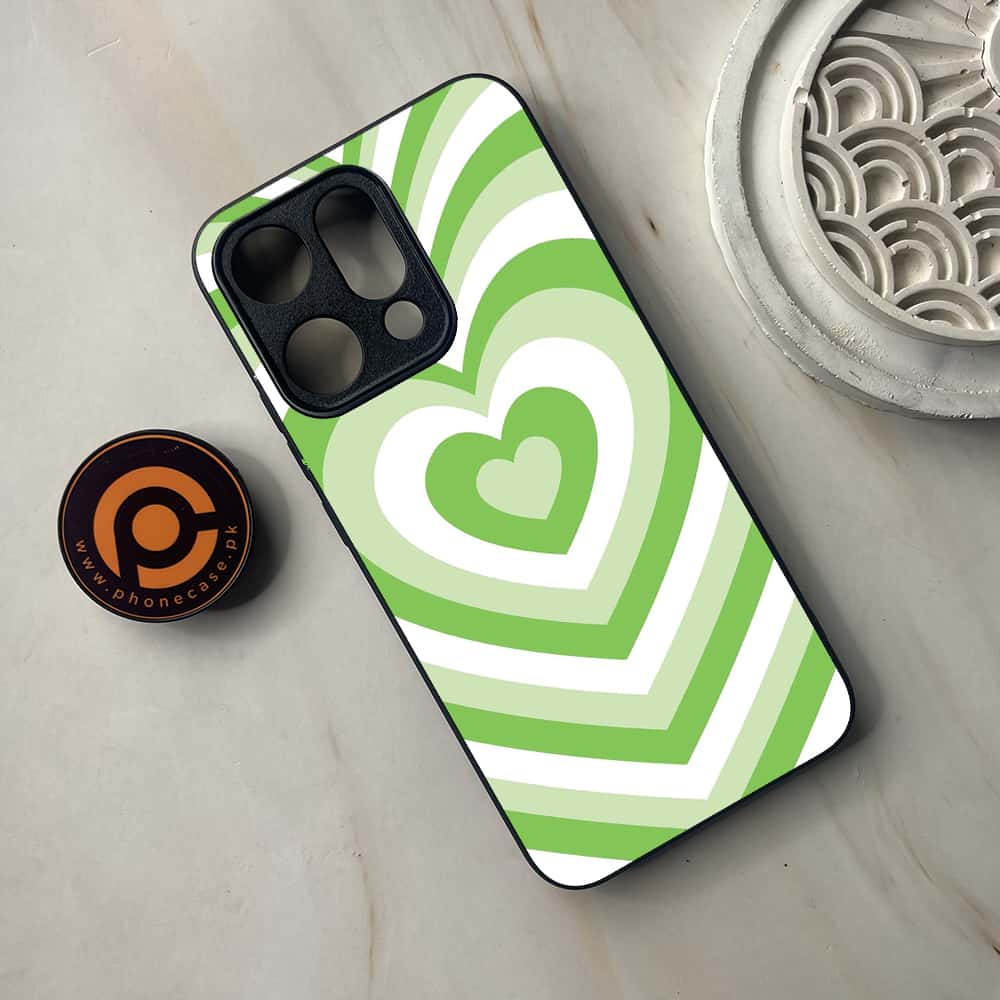 Oppo Reno 14 5G - Heart Beat Series - Premium Metal Printed soft Bumper shock Proof Case