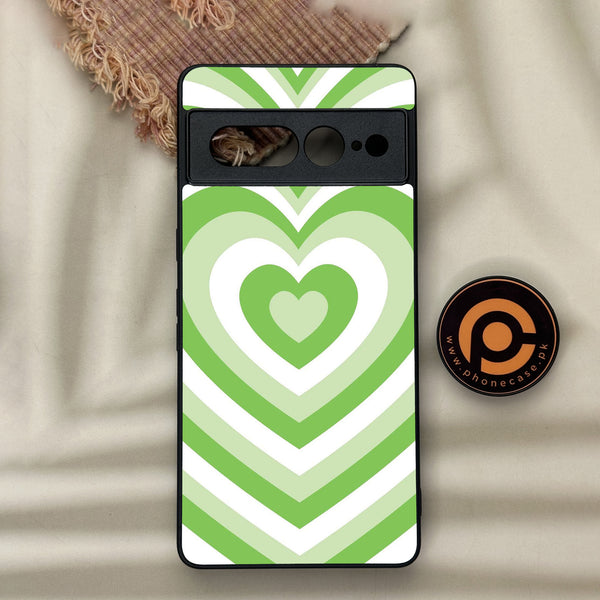 Google Pixel 7 Pro - Heart Beat Series - Premium Metal Printed soft Bumper Shock Proof Case