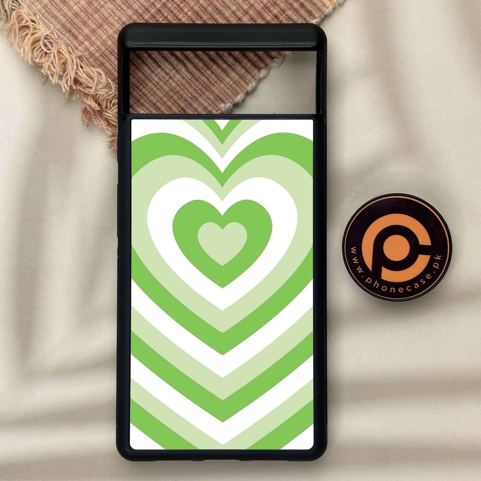 Google Pixel 6 - Heart Beat Series - Premium Metal Printed soft Bumper Shock Proof Case