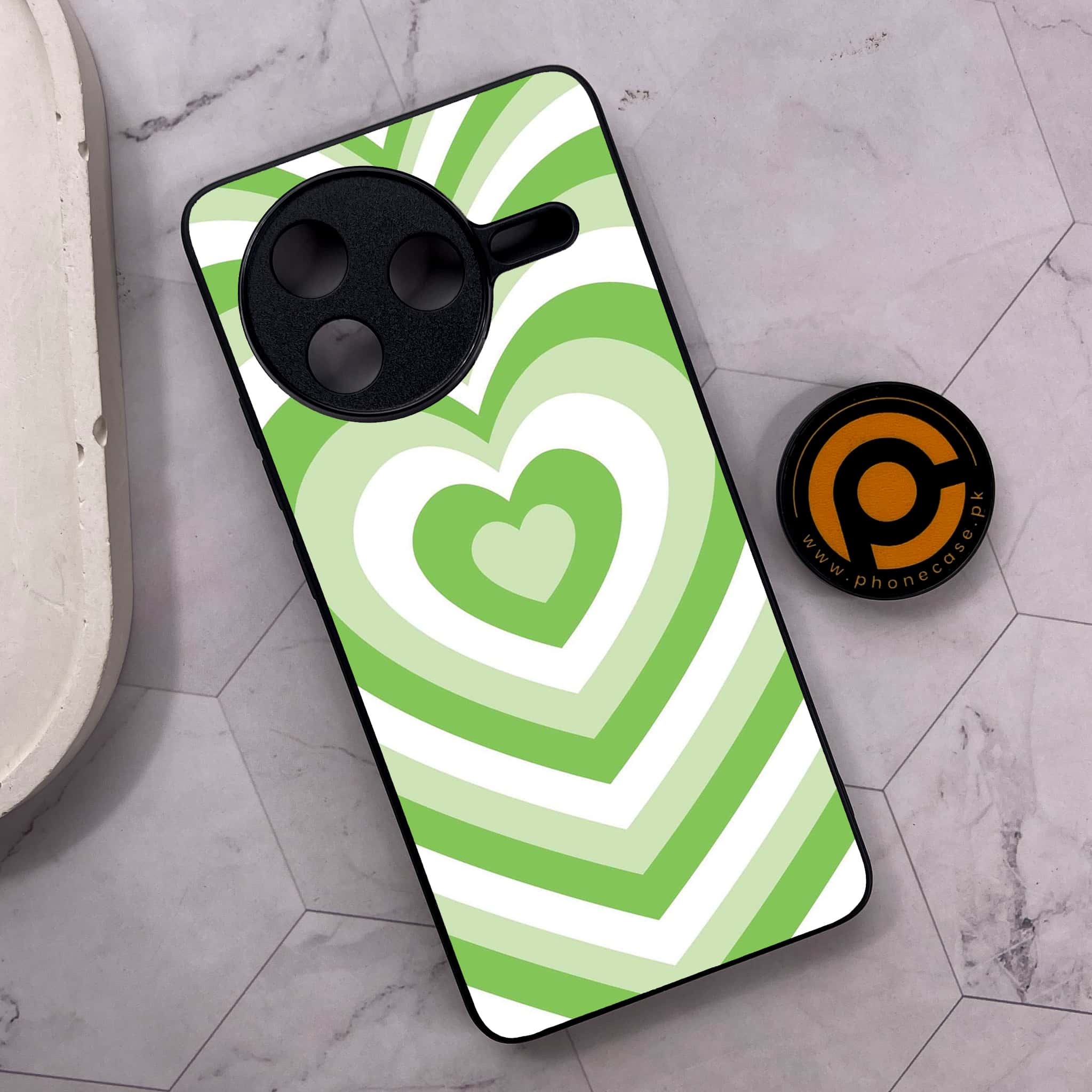 Xiaomi Poco F7 Pro 5G - Heart Beat Series - Premium Metal Printed soft Bumper shock Proof Case