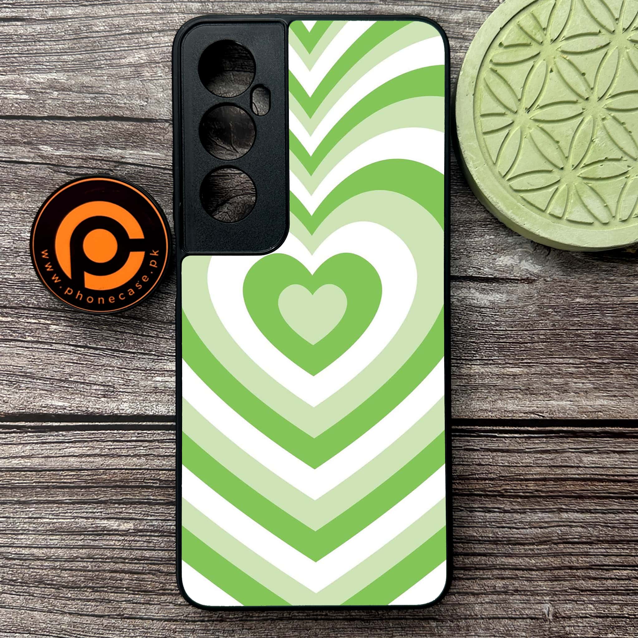 Realme C65  - Heart Beat Series - Premium Metal Printed soft Bumper shock Proof Case