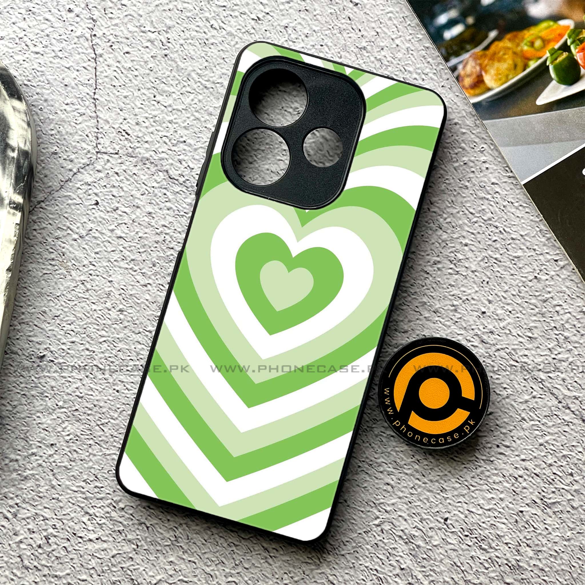Oppo A5 Pro - Heart Beat Series - Premium Metal Printed soft Bumper shock Proof Case