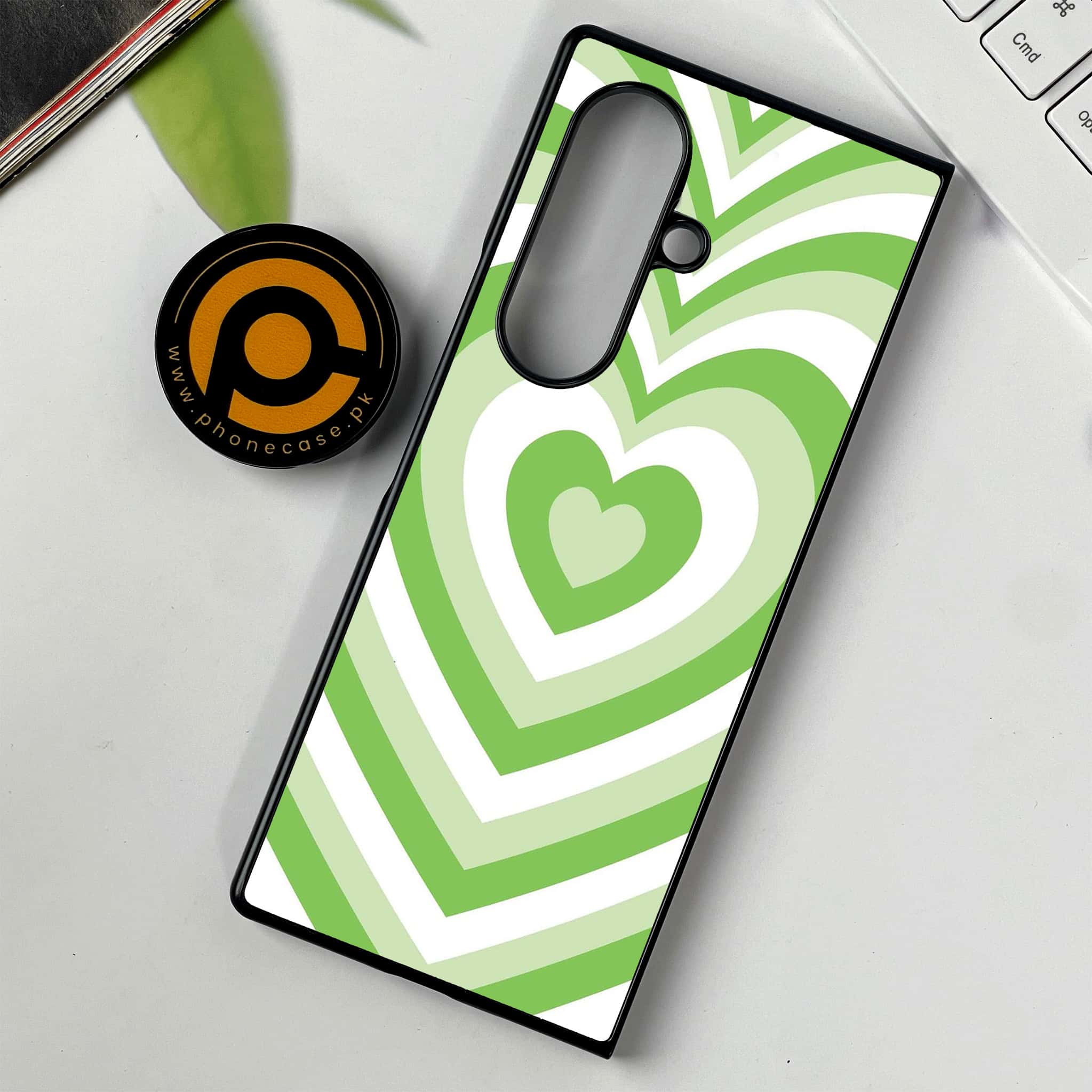 Samsung Galaxy Z Fold 7 - Heart Beat Series - Premium Metal Printed soft Bumper shock Proof Case