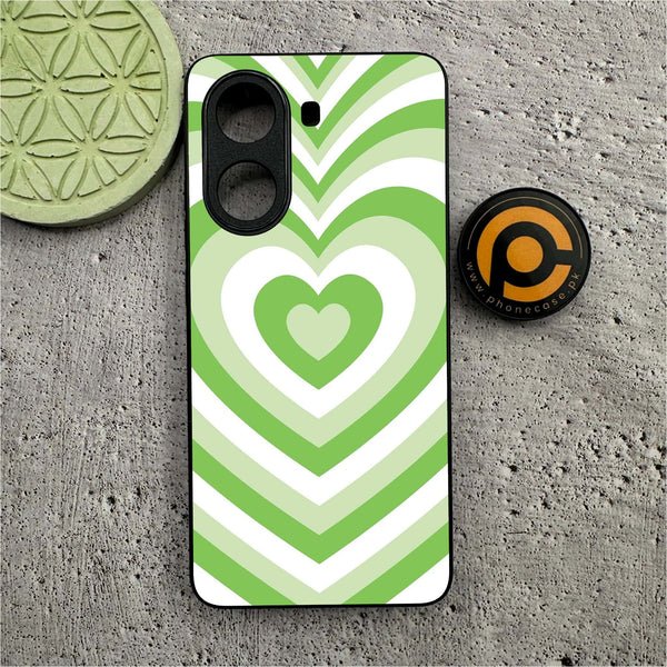 Xiaomi Redmi Turbo 4 - Heart Beat Series - Premium Metal Printed soft Bumper shock Proof Case