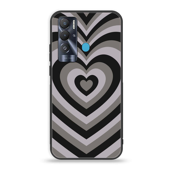 Tecno Pova Neo Heart Beat series Premium Printed Glass soft Bumper shock Proof Case