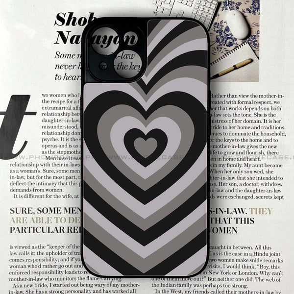 iPhone 13 - Heart Beat Series - Premium Printed Glass soft Bumper shock Proof Case