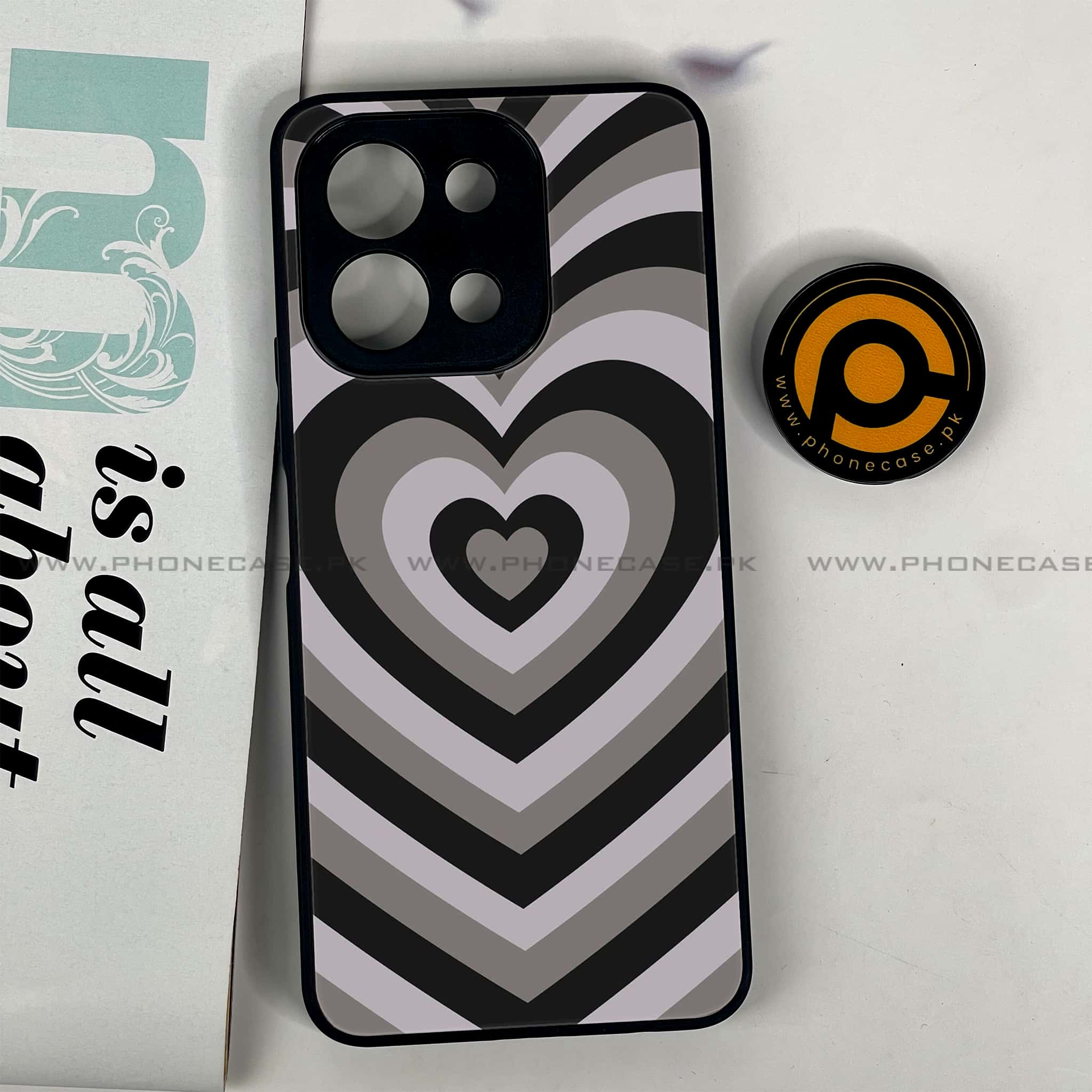 Vivo Y28 - Heart Beat Series - Premium Printed Glass soft Bumper shock Proof Case