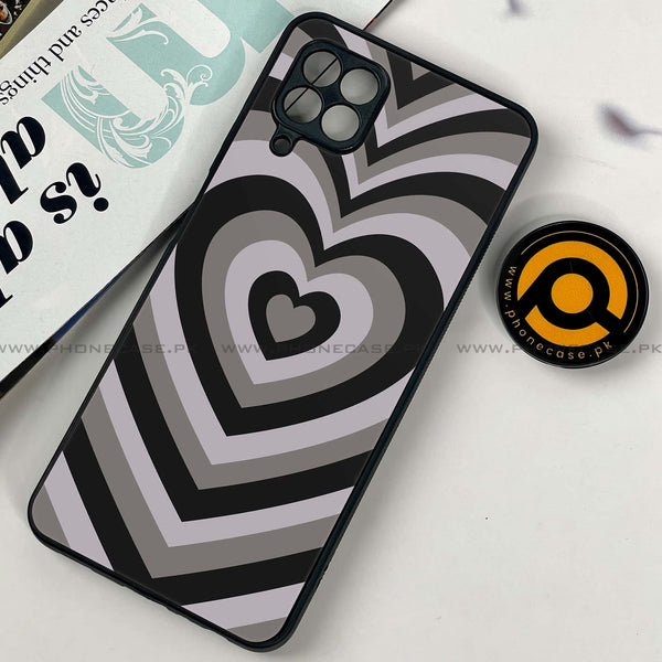 Samsung Galaxy A22 - Heart Beat Series - Premium Printed Glass soft Bumper shock Proof Case