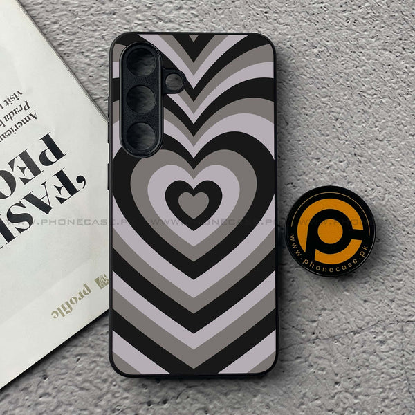 Samsung Galaxy S25 FE - Heart Beat Series - Premium Metal Printed soft Bumper shock Proof Case