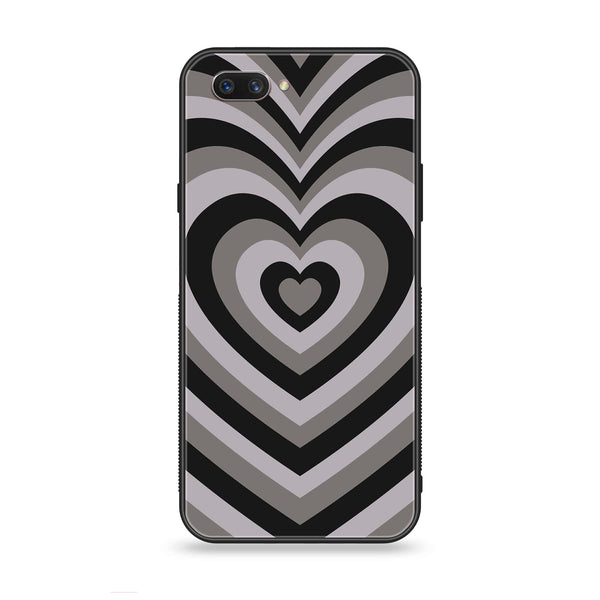 Oppo A3s - Heart Beat Series - Premium Printed Glass soft Bumper shock Proof Case