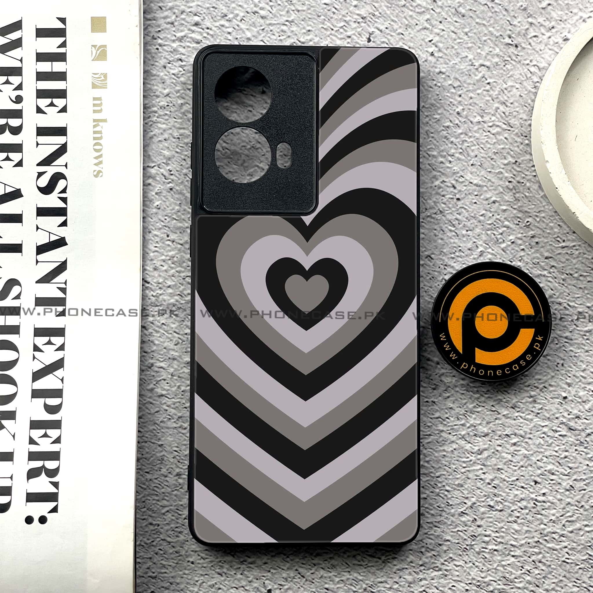 Moto G85 - Heart Beat Series - Premium Printed Glass soft Bumper shock Proof Case