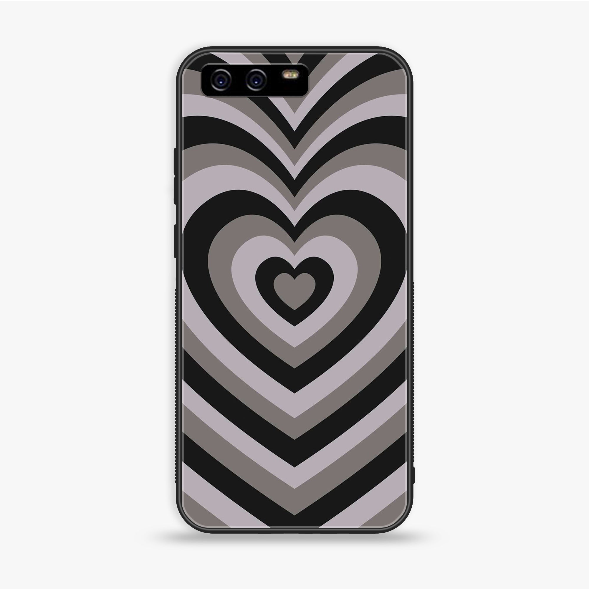 Huawei P10 Plus - Heart Beat Series - Premium Printed Glass soft Bumper shock Proof Case