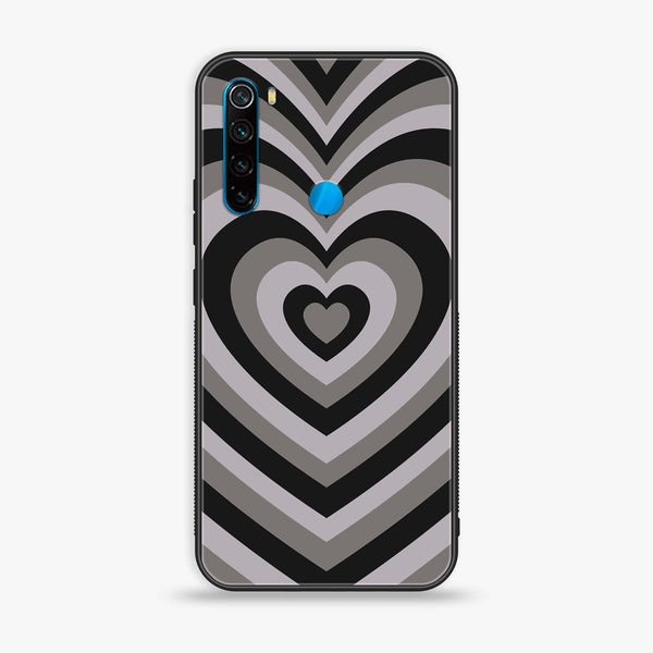 Redmi Note 8 - Heart Beat Series - Premium Printed Glass soft Bumper shock Proof Case