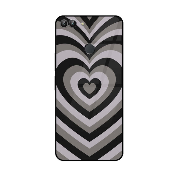 Huawei P Smart - Heart Beat Series - Premium Printed Glass soft Bumper shock Proof Case