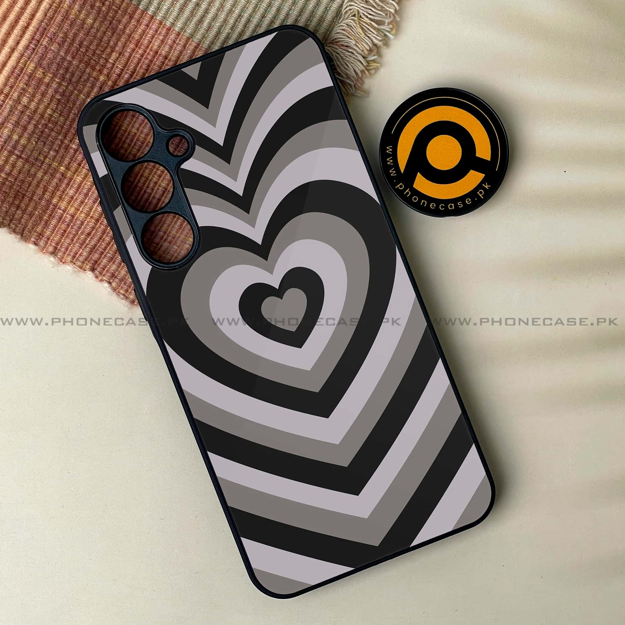 Samsung Galaxy A14 - Heart Beat Series - Premium Printed Glass soft Bumper shock Proof Case