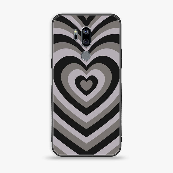 LG G7 ThinQ - Heart Beat Series - Premium Printed Glass soft Bumper shock Proof Case