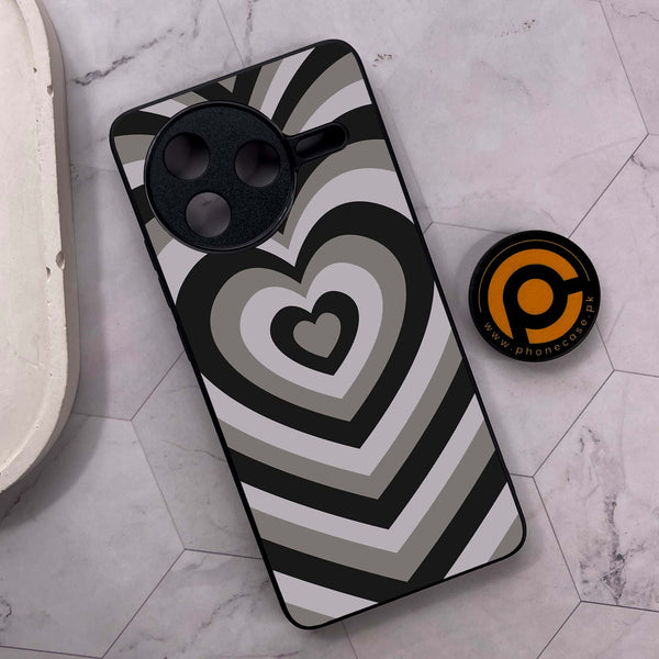 Xiaomi Poco F7 Pro 5G - Heart Beat Series - Premium Metal Printed soft Bumper shock Proof Case