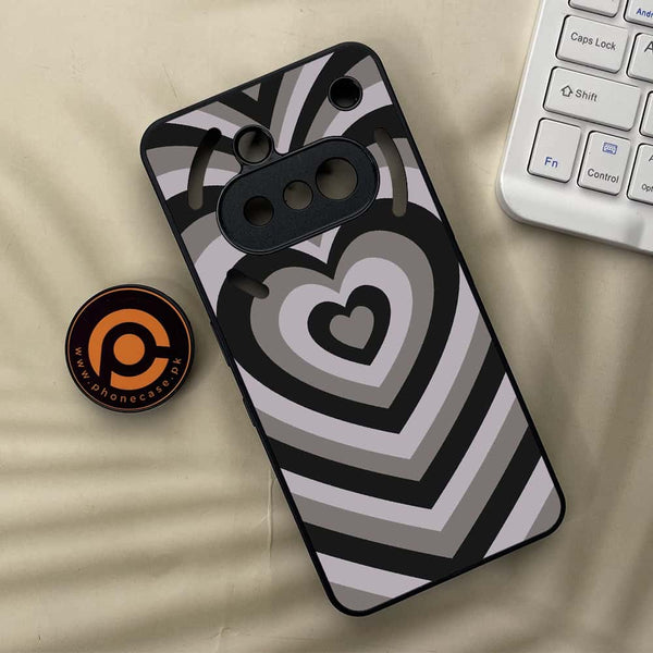 Nothing Phone 3a - Heart Beat Series - Premium Metal  Printed soft Bumper shock Proof Case