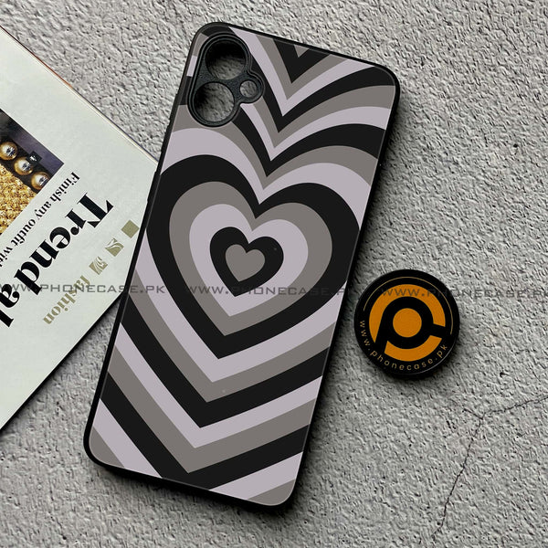 Samsung Galaxy A05 - Heart Beat Series - Premium Metal Printed soft Bumper shock Proof Case