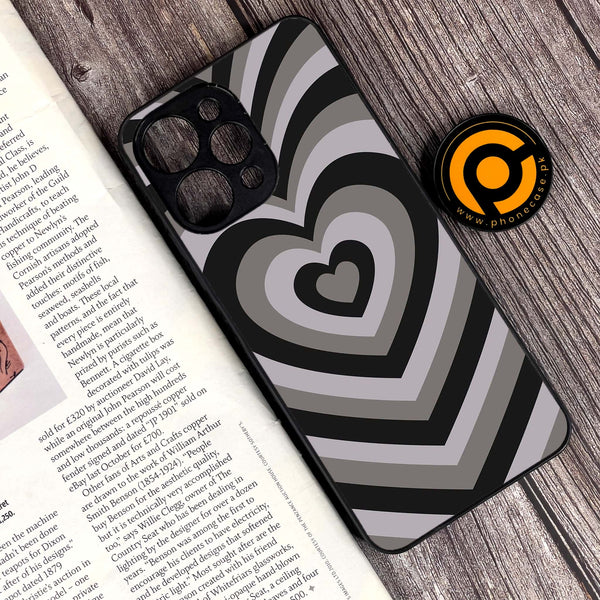 Xiaomi Redmi 12 - Heart Beat Series - Premium Printed Glass soft Bumper shock Proof Case