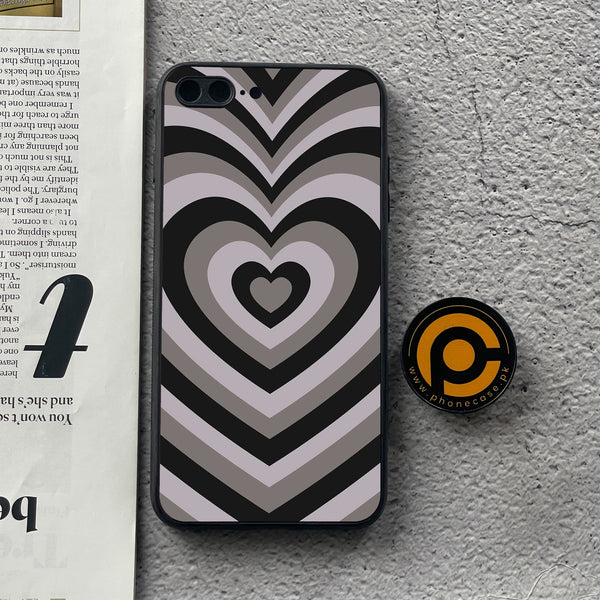 IPhone 7 Plus / 8 plus- Heart Beat Series  Design 1 - Premium Metal Printed soft Bumper shock Proof Case CS-18864 CS-29027