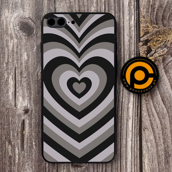 iPhone 7 Plus - Heart Beat Series - Premium Metal Printed soft Bumper shock Proof Case