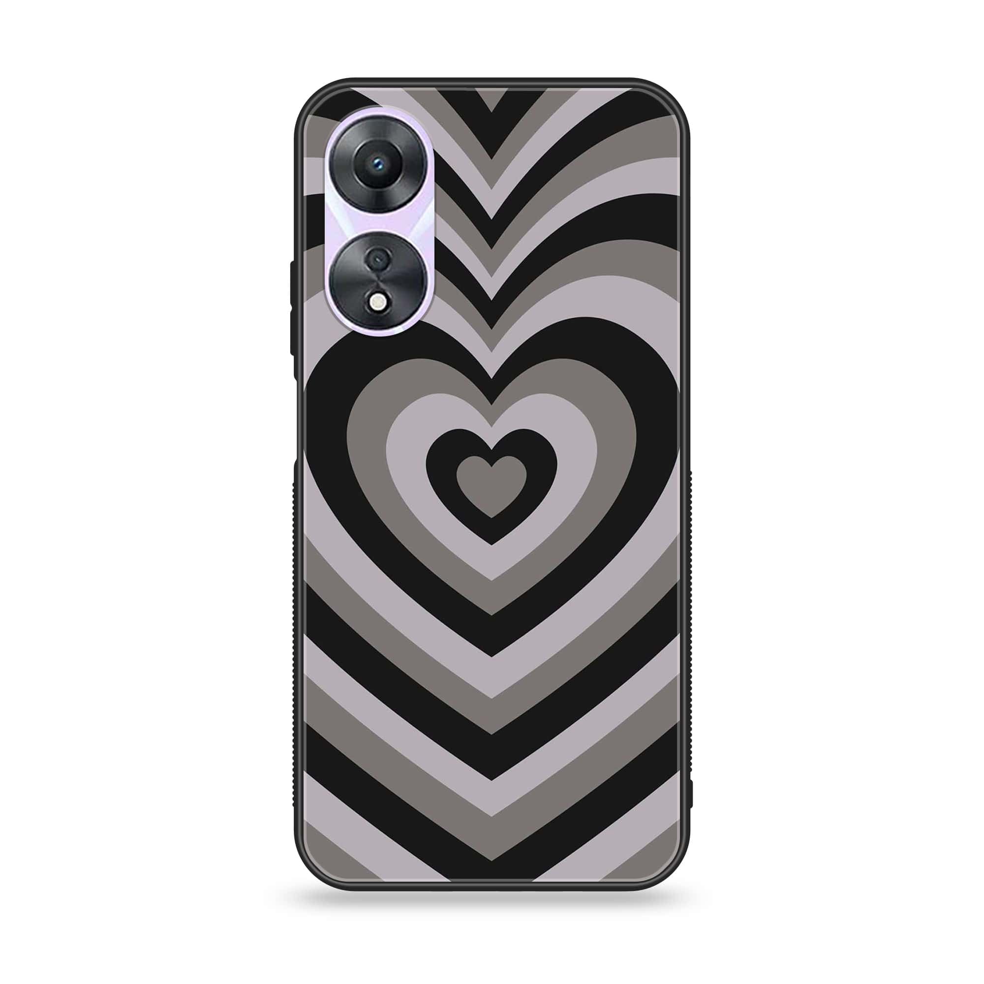 Oppo A78 4G - Heart Beat Series - Premium Printed Glass soft Bumper shock Proof Case