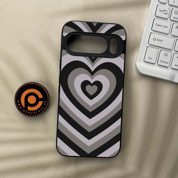 Google Pixel 10 Pro  - Heart Beat Series - Premium Metal Printed soft Bumper Shock Proof Case